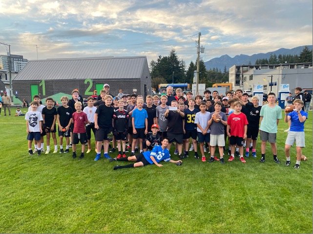 GSL North Shore youth football players at Norgate Park in 2026